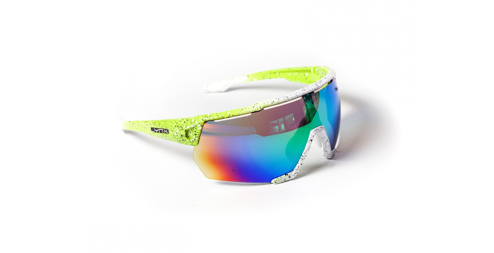 Окуляри Lynx Omaha Race shiny green / white with black spot